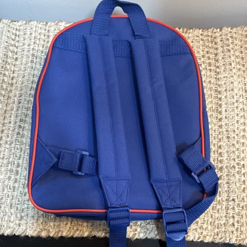 PAW Patrol Chase Insulated Kids Lunch Bag Backpack Style, Blue/Red, Medium